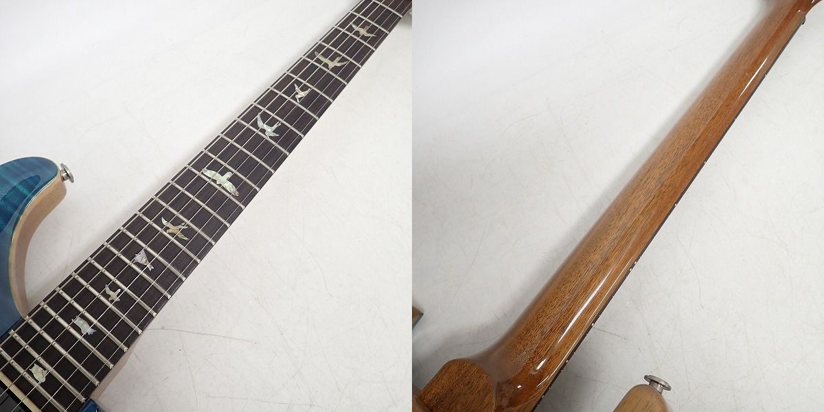 実際に弊社で買取させて頂いた★【改造品】PRS/ポールリードスミス CUSTOM24 1ST BLUE MATTEO 10top エレキギター ハードケース付きの画像 3枚目