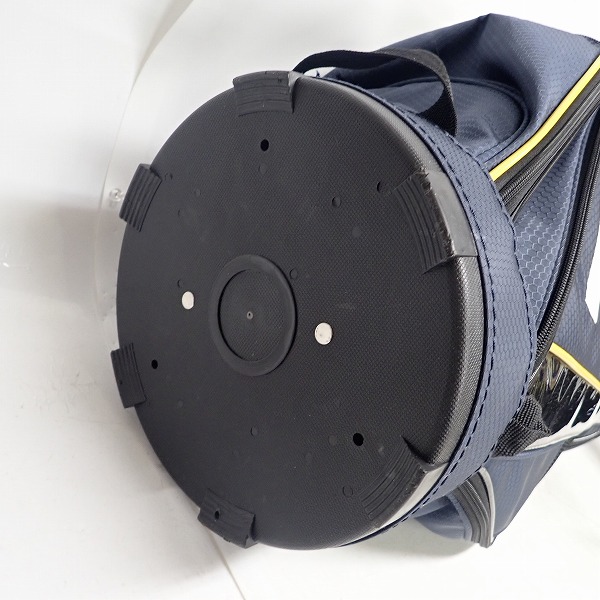 実際に弊社で買取させて頂いたle coq sportif/ルコック 9型 47インチ対応 5分割 ゴルフ キャディバッグ QQ1178 ネイビーの画像 4枚目