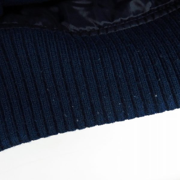 実際に弊社で買取させて頂いたBEMAS/ビームス 17AW ウール混/シープスキン切替 スタジャン/ブルゾン BSJ-144-17F/BM-1/2 Lの画像 5枚目