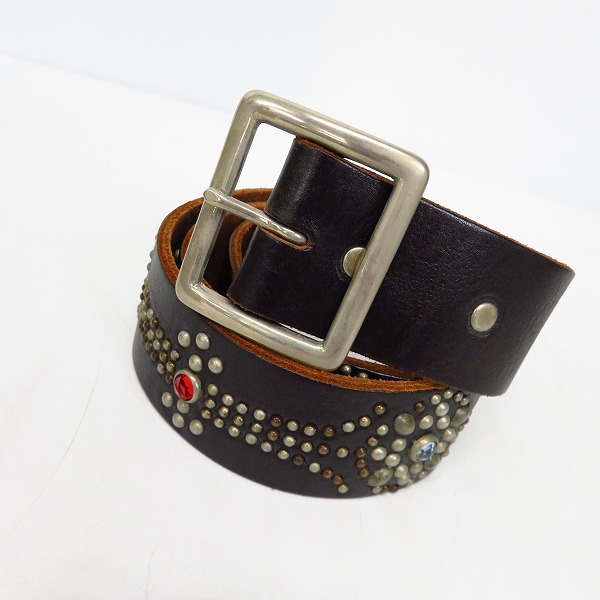 実際に弊社で買取させて頂いたHTC/エイチティーシー スタッズレザーベルト 36