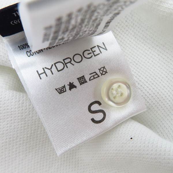 実際に弊社で買取させて頂いたHYDROGEN/ハイドロゲン スカル刺繍/カモフラ/迷彩柄 デザイン切替し ハーフスリーブ/半袖 ポロシャツ Size：S の画像 4枚目