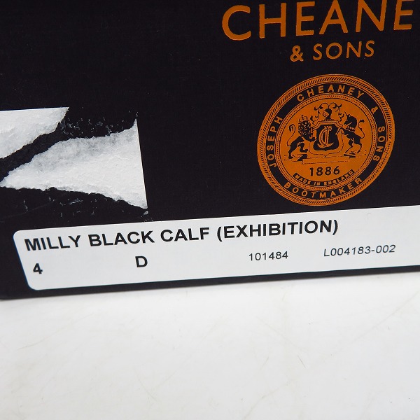実際に弊社で買取させて頂いたJOSEPH CHEANEY&SONS/ジョセフ チーニー ウィングチップ MILLY BLACK CALF/4Dの画像 8枚目