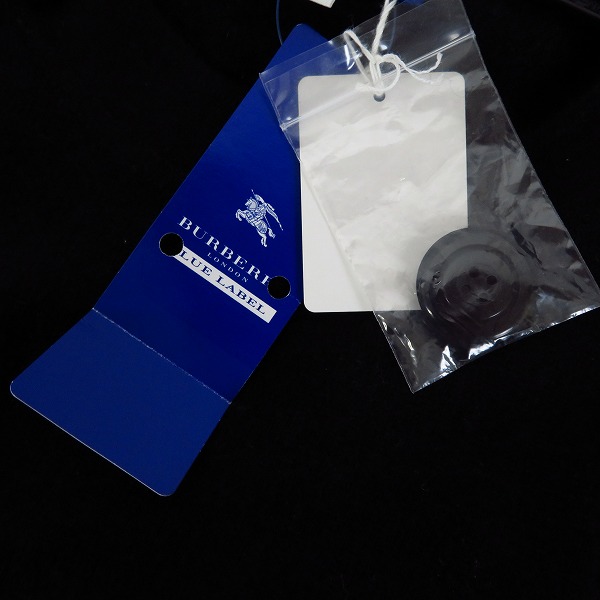実際に弊社で買取させて頂いた【未使用】BURBERRY BLUE LABEL/バーバリーブルーレーベル カシミヤ/ウール 半袖 ニット/38の画像 5枚目