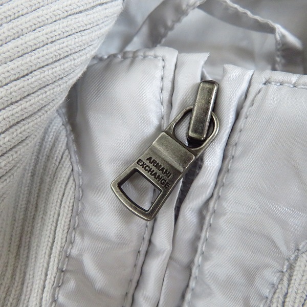 実際に弊社で買取させて頂いたARMANI EXCHANGE/アルマーニエクスチェンジ ジップアップ ジャケット ブラック/ホワイト 2点セット/Mの画像 4枚目
