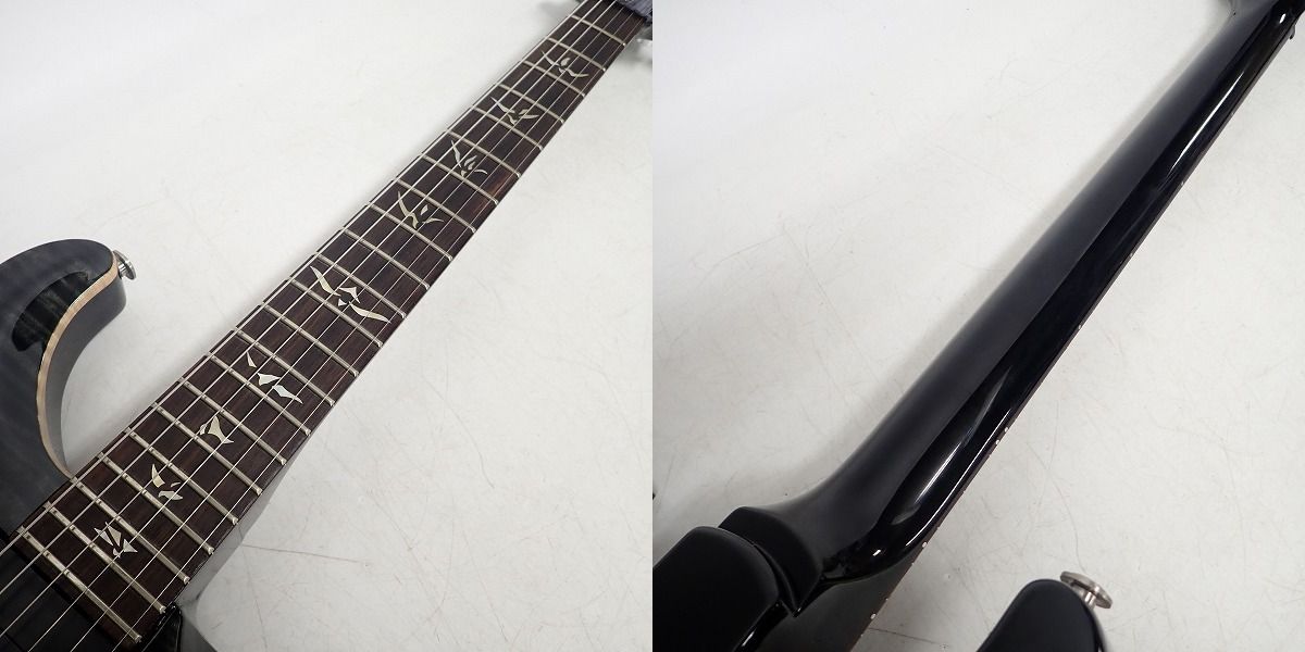 実際に弊社で買取させて頂いた★PRS/ポールリードスミス 513 GRAY BLACK 10TOP エレキギター ハードケース付きの画像 3枚目