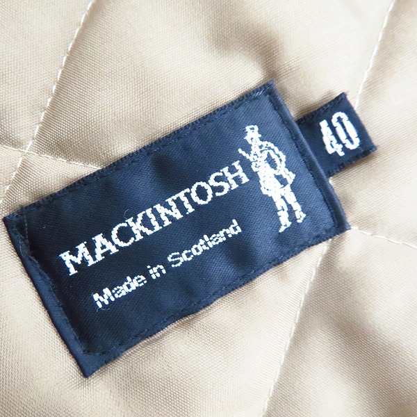 実際に弊社で買取させて頂いたMACKINTOSH/マッキントッシュ キルティングジャケット/40の画像 2枚目
