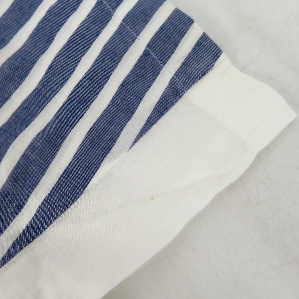 実際に弊社で買取させて頂いたFACTOTUM/ファクトタム ストライプ柄切替 半袖シャツ 46の画像 6枚目