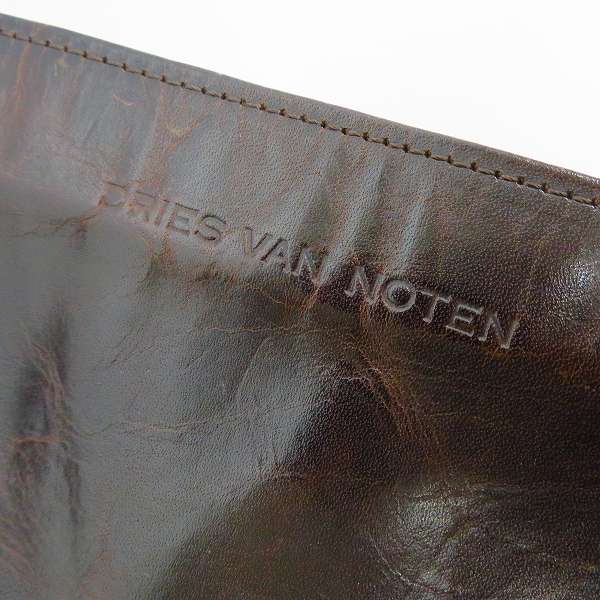 実際に弊社で買取させて頂いたDRIES VAN NOTEN/ドリスヴァンノッテン レザー ウエストバッグ ブラウンの画像 8枚目