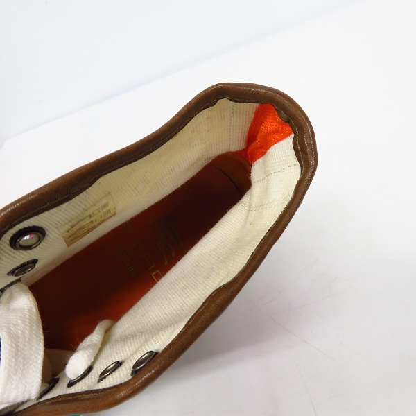 実際に弊社で買取させて頂いた【未使用】ETRO/エトロ キャンバス レザースニーカー ペイズリー柄/42の画像 4枚目