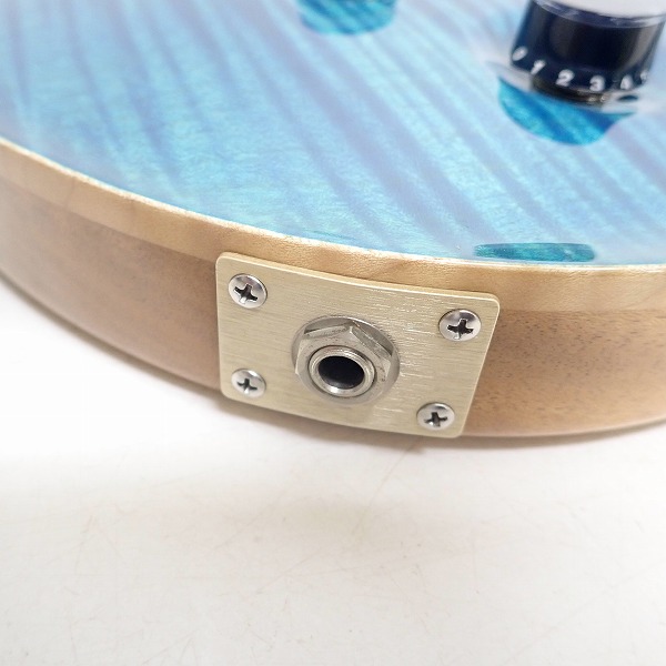 実際に弊社で買取させて頂いた★【改造品】PRS/ポールリードスミス CUSTOM24 1ST BLUE MATTEO 10top エレキギター ハードケース付きの画像 5枚目
