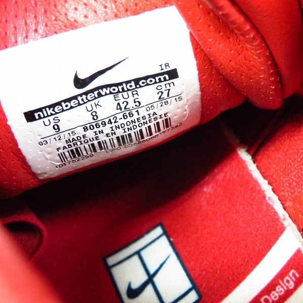 実際に弊社で買取させて頂いたNIKE×fragment design/ナイキ×フラグメント NikeLab AIR TRAINER 1 MID SP 806942-661/27の画像 5枚目