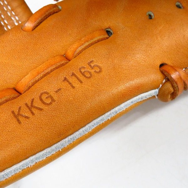 実際に弊社で買取させて頂いたHI-GOLD/ハイゴールド KKG-1165 心極 硬式/オールポジション用/右投げ 野球 グローブの画像 5枚目