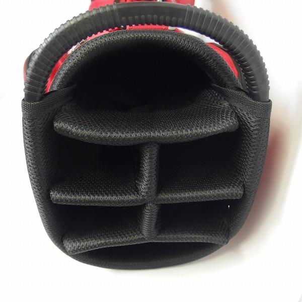実際に弊社で買取させて頂いたJ.LINDEBERG/ジェイリンドバーグ 9型47インチ対応キャディバッグ レッド JL-014の画像 5枚目