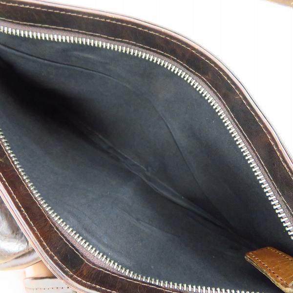 実際に弊社で買取させて頂いたDRIES VAN NOTEN/ドリスヴァンノッテン レザー ウエストバッグ ブラウンの画像 3枚目
