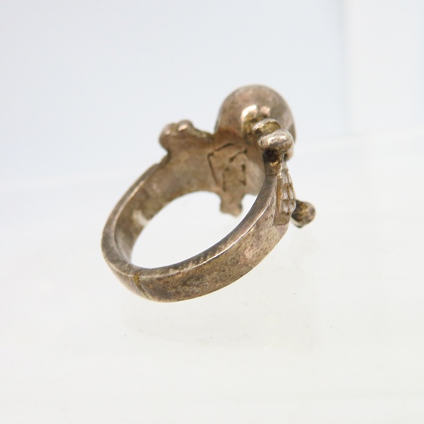 実際に弊社で買取させて頂いたCRAZY PIG/クレイジーピッグ 3D Skull & Crossbones Ring/スカル＆クロスボーン リング 11号の画像 3枚目