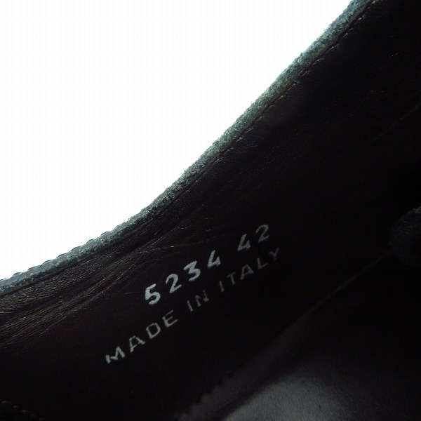 実際に弊社で買取させて頂いたCalzoleria Toscana/カルツォレリア イタリア製 スウェードレザーシューズ/42の画像 5枚目