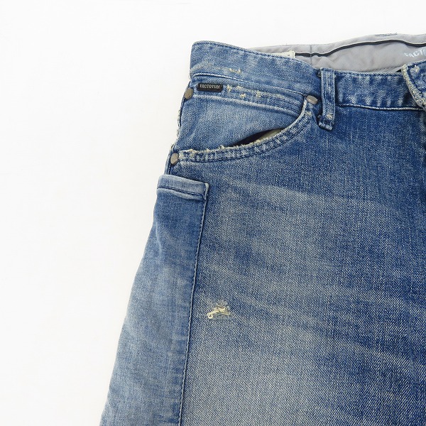 実際に弊社で買取させて頂いたFACTOTUM/ファクトタム パッチワーク デニムパンツ 06040931/30の画像 6枚目