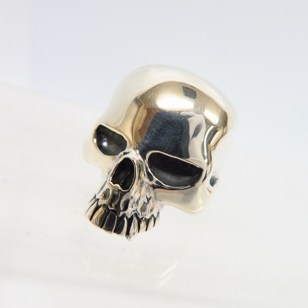 実際に弊社で買取させて頂いたCRAZY PIG/クレイジーピッグ ラージエビルスカルリング 17.5号