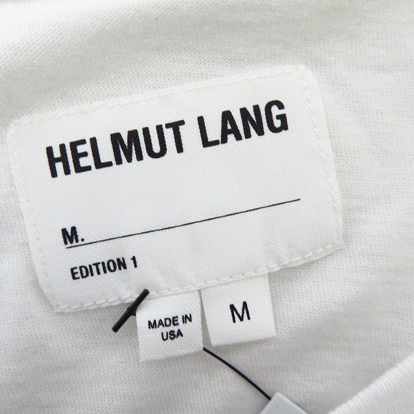 実際に弊社で買取させて頂いた【未使用】HELMUT LANG/ヘルムートラング LOGO T-SHT 半袖Tシャツ/Mの画像 2枚目