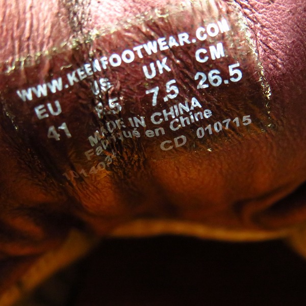 実際に弊社で買取させて頂いたKEEN/キーン PYRENEESピレニーズLIZARD/マウンテンブーツ/1014034/26.5の画像 5枚目