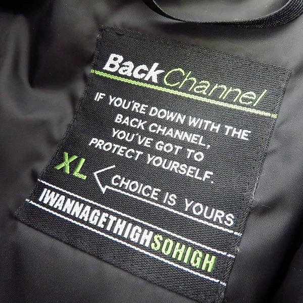 実際に弊社で買取させて頂いたBackChannel/バックチャンネル STAND COLLAR JACKET/スタンドカラージャケット/XLの画像 2枚目