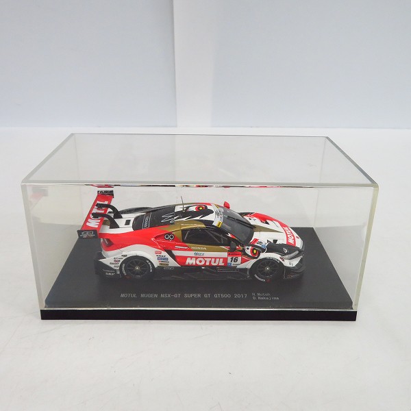 実際に弊社で買取させて頂いたEBBRO/エブロ 1/43 MOTULモチュール MUGEN NSX-GT SUPER GT GT500 2017 ミニカーの画像 7枚目