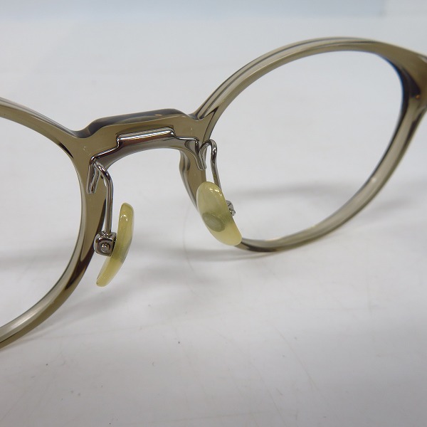 実際に弊社で買取させて頂いた999.9/フォーナインズ メガネフレーム ボストン型 NPM-61の画像 4枚目