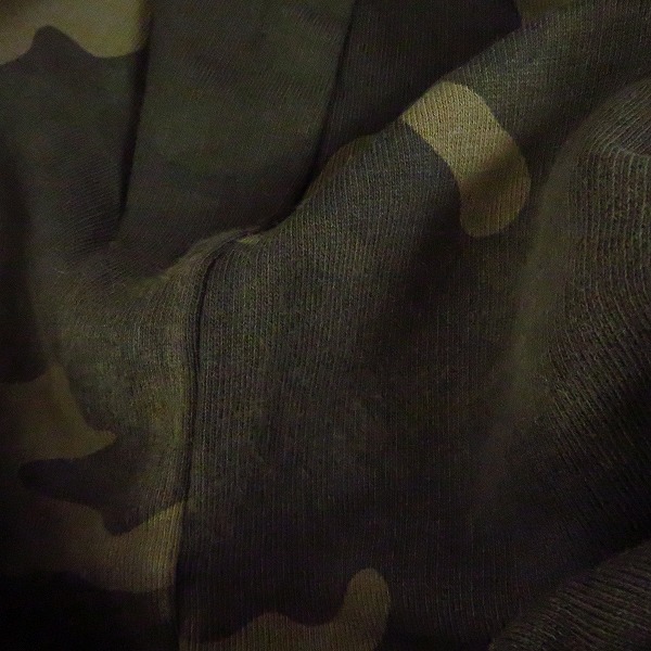 実際に弊社で買取させて頂いたHYDROGEN/ハイドロゲン プルオーバー フーディー カモフラ スタッズ スカル/Mの画像 6枚目