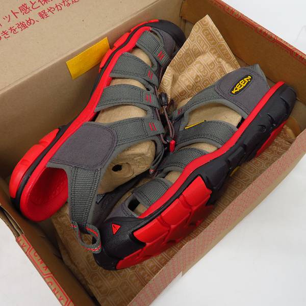 実際に弊社で買取させて頂いたKEEN/キーン MAGNET/MARS RED CLEARWATER CNX サンダル 1010983/27の画像 6枚目