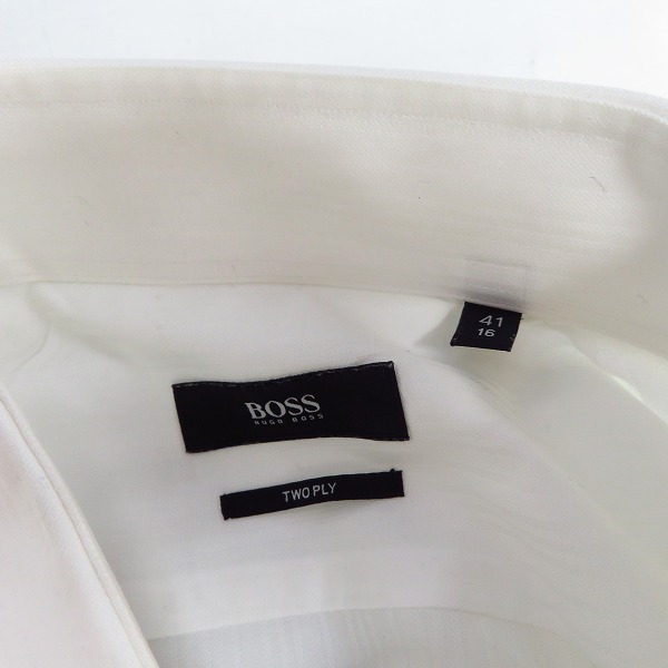 実際に弊社で買取させて頂いたHUGO BOSS/ヒューゴボス ストライプ/無地等シャツ 6点セットの画像 3枚目