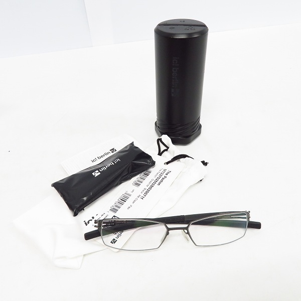 実際に弊社で買取させて頂いたic!berlin/アイシーベルリン The Paxton メガネフレームの画像 8枚目