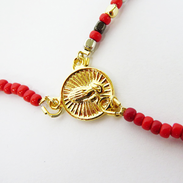 実際に弊社で買取させて頂いたMoonage Devilment/ムーンエイジデビルメント Combination Beads Rosary ロザリオネックレス/mac-0375の画像 3枚目