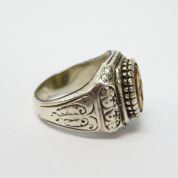 実際に弊社で買取させて頂いたLoree Rodkin/ローリーロドキン ストーン付きカレッジリング/シルバー/18号の画像 4枚目