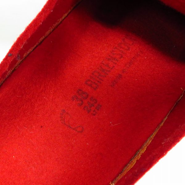 実際に弊社で買取させて頂いたBIRKENSTOCK/ビルケンシュトック サンダル レッド/赤 38/24.5の画像 4枚目