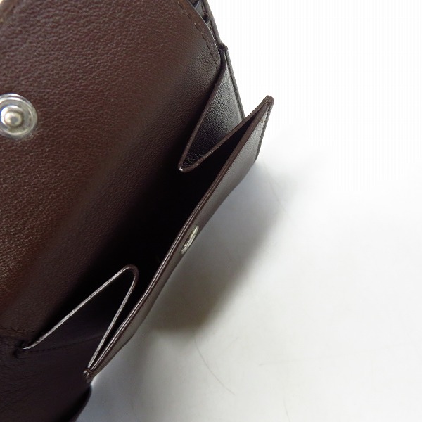 実際に弊社で買取させて頂いたCartier/カルティエ サントス 二つ折り ウォレット ブラウンの画像 4枚目