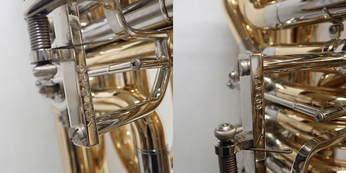 実際に弊社で買取させて頂いた★YAMAHA/ヤマハ 4ロータリー チューバ YBB-645G 純正ハードケース付きの画像 7枚目