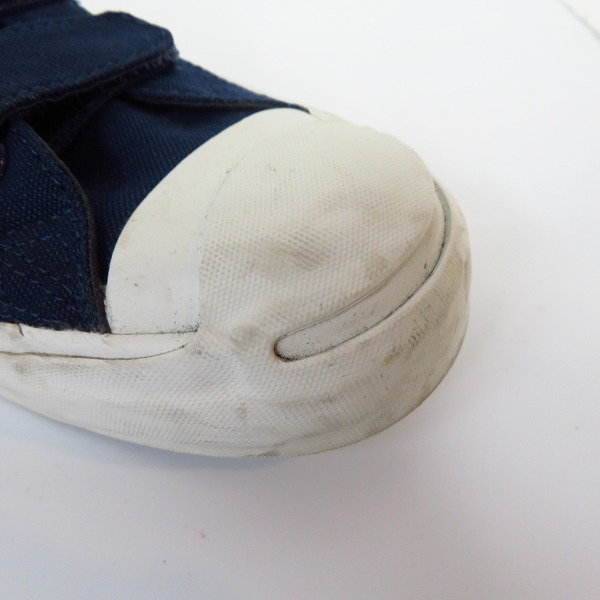 実際に弊社で買取させて頂いたCONVERSE/コンバース JACK PURCELL/ジャックパーセル ベルクロ　スニーカー 1CK228/26の画像 7枚目