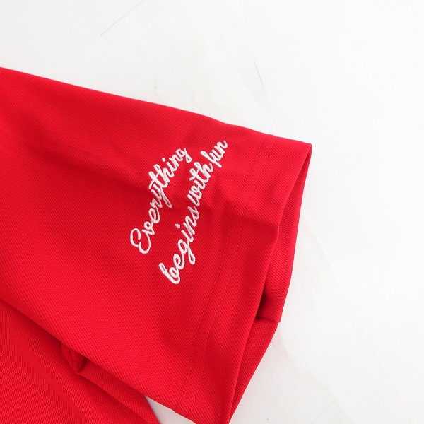 実際に弊社で買取させて頂いた【未使用】FILA/フィラ ゴルフ 半袖ボタンダウンシャツ 3L レッドの画像 6枚目