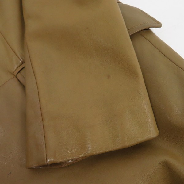 実際に弊社で買取させて頂いたdunhill/ダンヒル ラムスキンレザー2Bジャケット/Mの画像 6枚目
