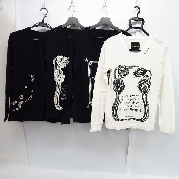 実際に弊社で買取させて頂いたDRESS CAMP/ドレスキャンプ プリント ロングスリーブ カットソー/44/46 7点セットの画像 1枚目