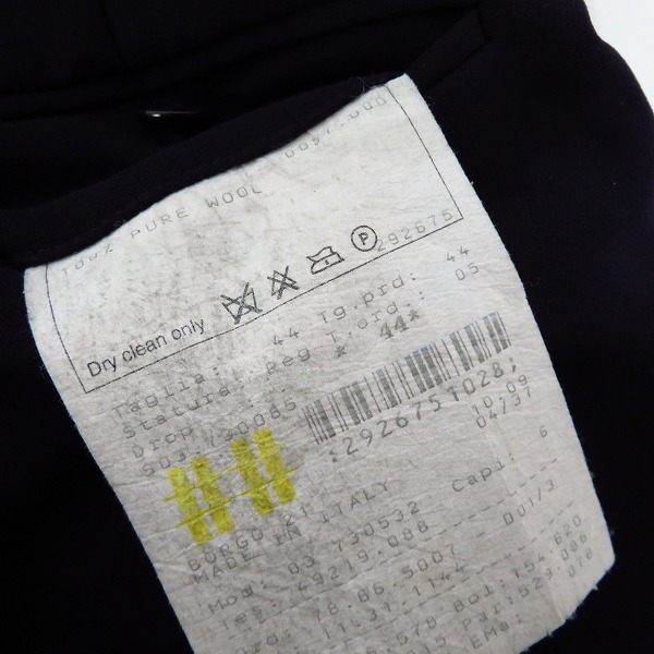 実際に弊社で買取させて頂いたGIORGIO ARMANI/ジョルジオアルマーニ セットアップスーツ 44の画像 6枚目