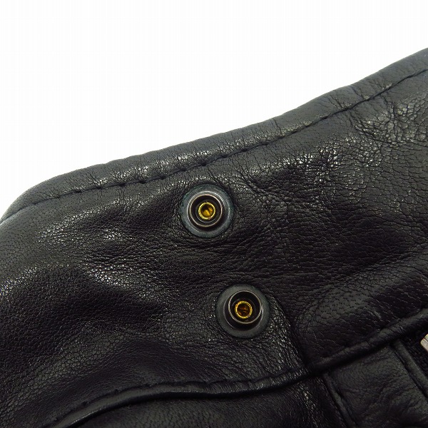 実際に弊社で買取させて頂いたHUGO BOSS/ヒューゴボス シングル ラムレザージャケット/US42Rの画像 6枚目