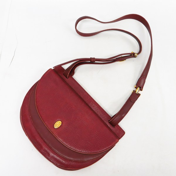 実際に弊社で買取させて頂いたCartier/カルティエ マストライン レザー ボルドー ショルダーバッグ