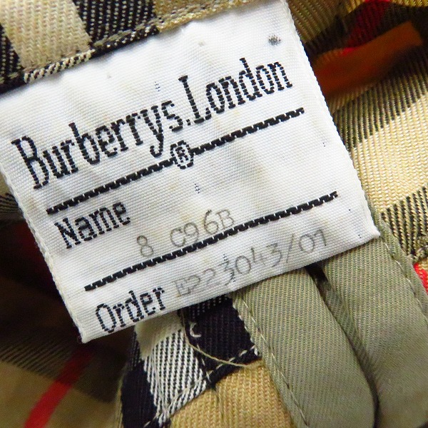 実際に弊社で買取させて頂いたBurberrys/バーバリーズ 100％ コットン ステンカラーコートの画像 4枚目