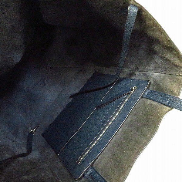 実際に弊社で買取させて頂いたCELINE/セリーヌ カバ レザートート ミニポーチ付きの画像 3枚目