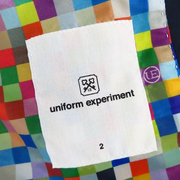 実際に弊社で買取させて頂いたuniform experiment/ユニフォーム エクスペリメント  セットアップスーツ UE-145060/UE-145061/2の画像 2枚目