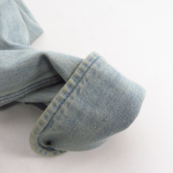 実際に弊社で買取させて頂いたMAISON KITSUNE/メゾンキツネ スナップボタンシャンブレーシャツ XSの画像 7枚目