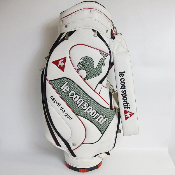 実際に弊社で買取させて頂いたLe coq sportif/ルコックスポルティフ 9型47インチ対応キャディバッグの画像 2枚目