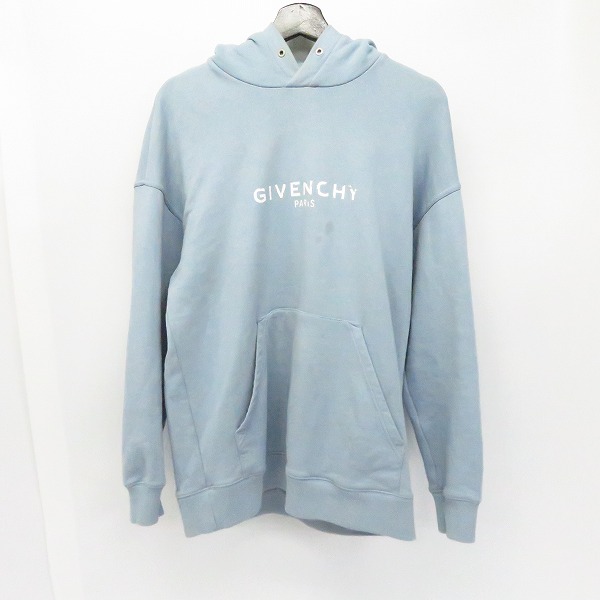 実際に弊社で買取させて頂いた【JPタグ付】GIVENCHY/ジバンシー 19SS ヴィンテージロゴ プルオーバー パーカー/フーディー/BM700R30AF/Size：XS