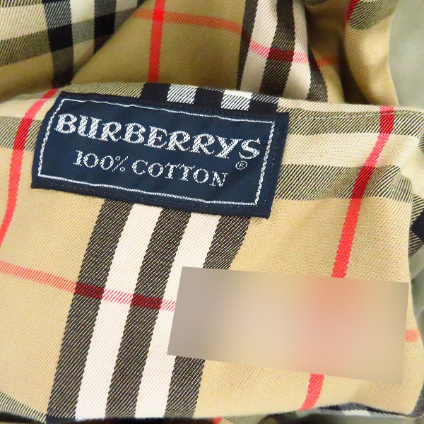 実際に弊社で買取させて頂いたBurberrys/バーバリーズ 100％ コットン ステンカラーコートの画像 3枚目